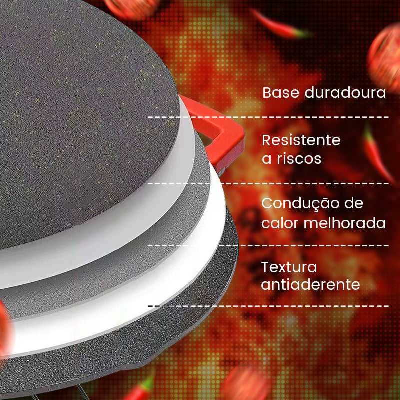⏳Promoção Limitada⏰Grelhador Elétrico Antiaderente para Casa🍳