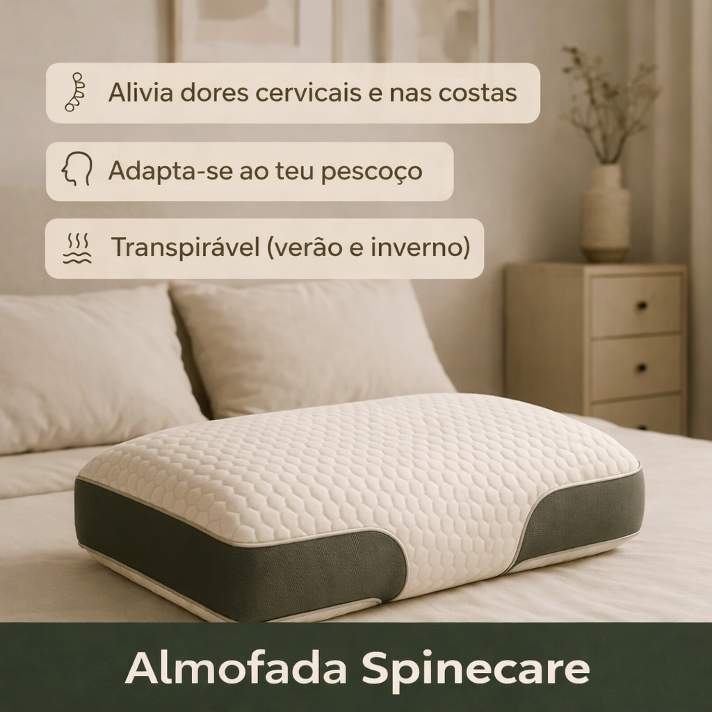 Almofada SpineCare - Redescobre o prazer de dormir sem dores