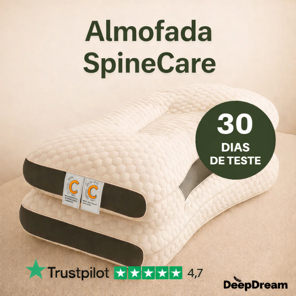 Almofada SpineCare - Redescobre o prazer de dormir sem dores